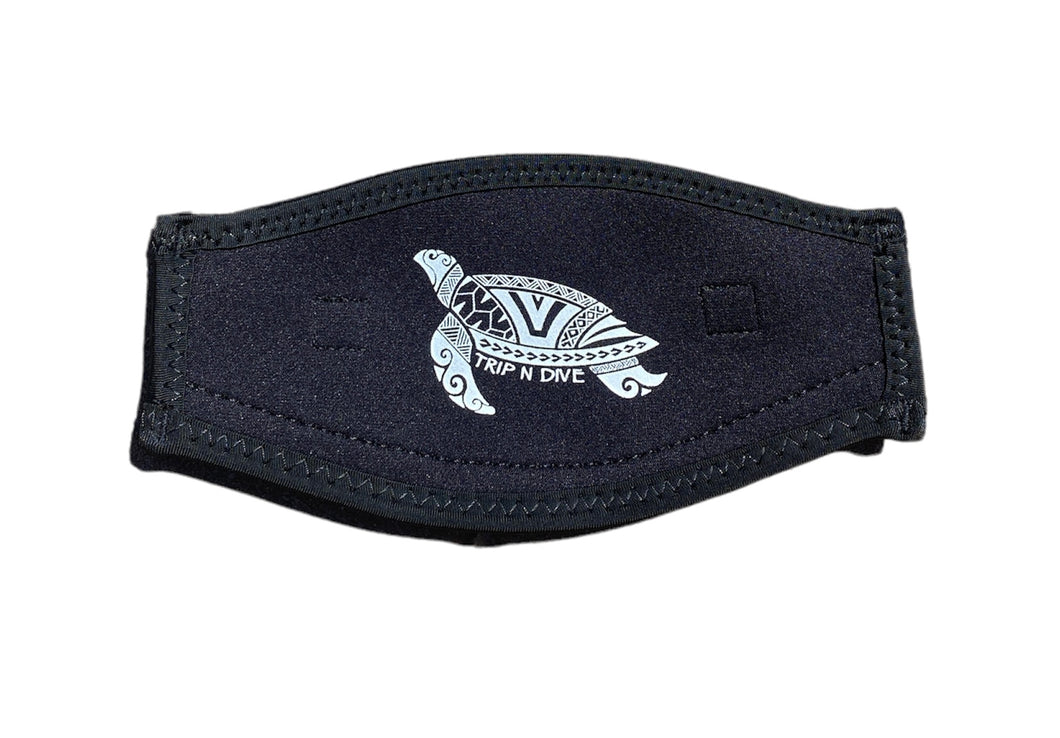 Neoprene Mask Strap Tribal Turtle