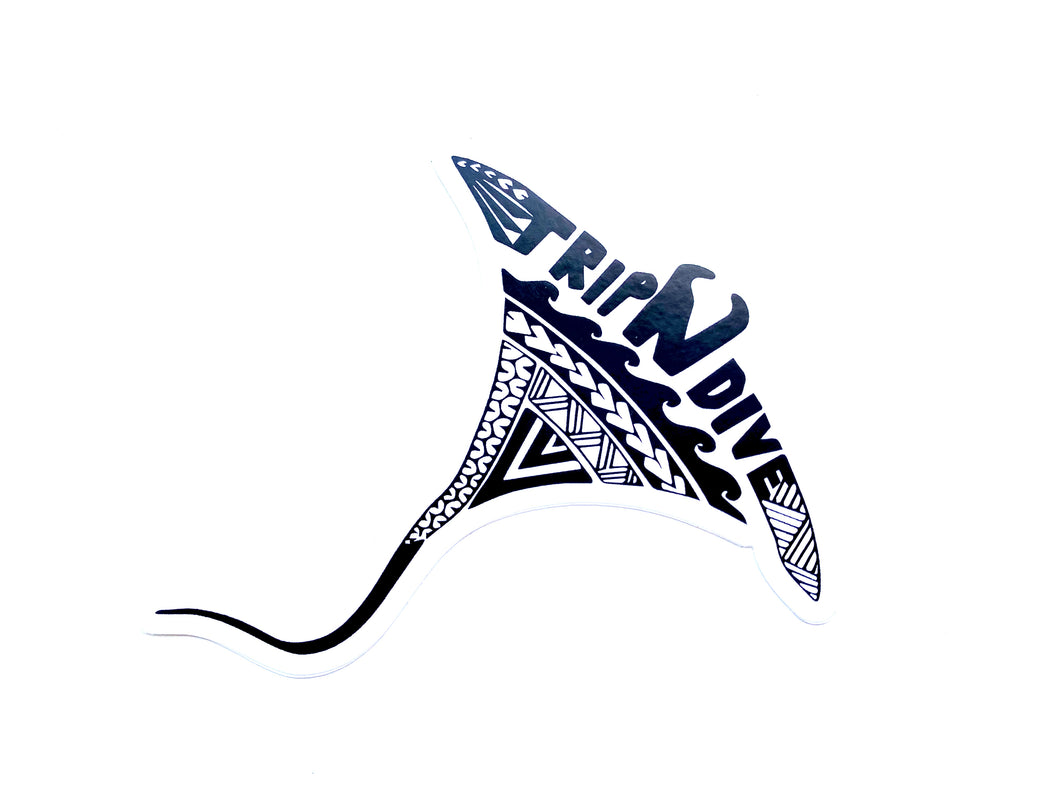 Manta Ray TripNdive Sticker (3 inch)