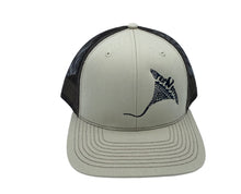 Load image into Gallery viewer, Hat - Manta Ray embroidered (White/Black, Tan/Brown, Charcoal/Turquoise, Columbia Blue)
