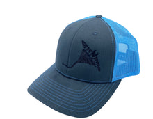 Load image into Gallery viewer, Hat - Manta Ray embroidered (White/Black, Tan/Brown, Charcoal/Turquoise, Columbia Blue)
