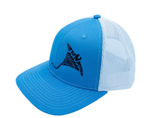 Load image into Gallery viewer, Hat - Manta Ray embroidered (White/Black, Tan/Brown, Charcoal/Turquoise, Columbia Blue)
