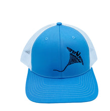 Load image into Gallery viewer, Hat - Manta Ray embroidered (White/Black, Tan/Brown, Charcoal/Turquoise, Columbia Blue)
