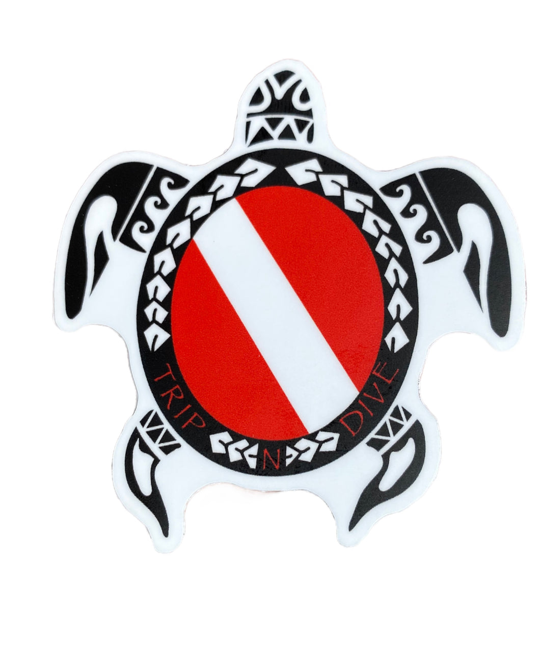 Scuba Turtle Sticker (3 Inch)