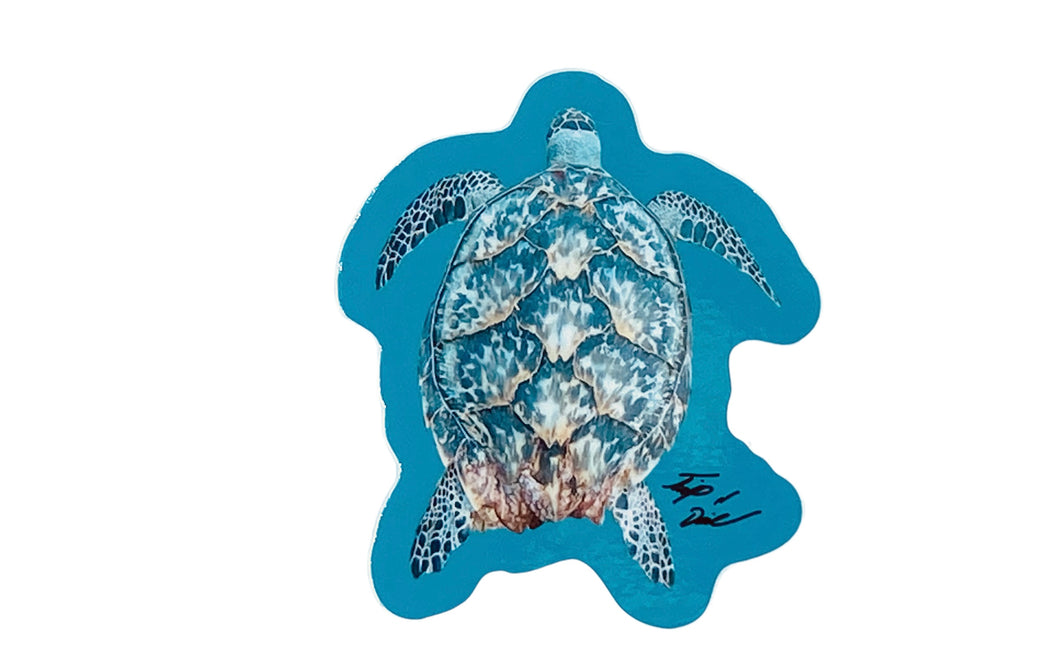 Authentic Sea Turtle TripNdive Sticker (3 Inch)